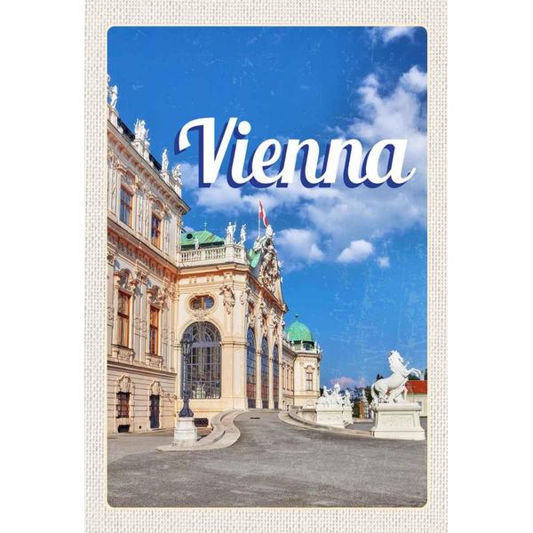 Vianmo Insegna In Legno 30X20 Cm Wien ÖSterreich Skulptur Mittelalter-image