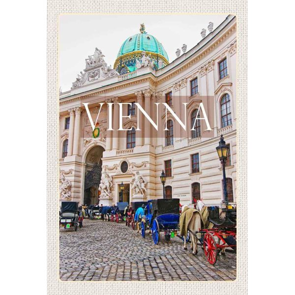 Vianmo Insegna In Legno 30X20 Cm Wien ÖSterreich Kirche Mosaik-image