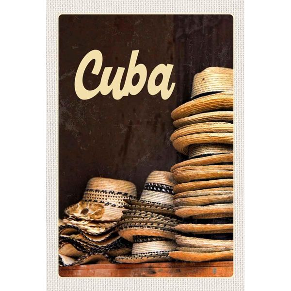 Vianmo Insegna In Legno 30X20 Cm Cuba Karibik Hut Ferien-image