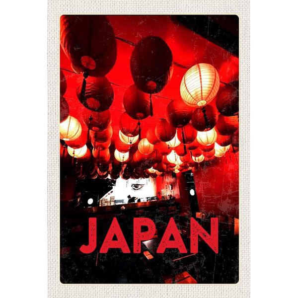 Vianmo Insegna In Legno 30X20 Cm Japan Asien Restaurant Rote Laterne-image