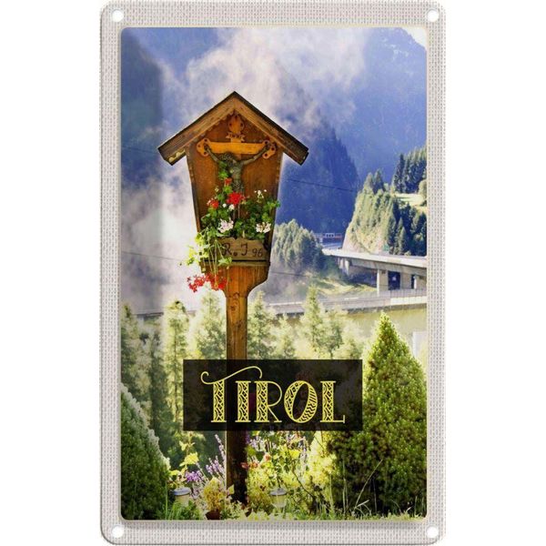 Vianmo Insegna Di Latta 30X20 Cm Tirol ÖSterreich Jesud Christus Natur-image