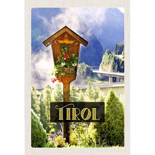 Vianmo Insegna In Legno 30X20 Cm Tirol ÖSterreich Jesud Christus Natur-image
