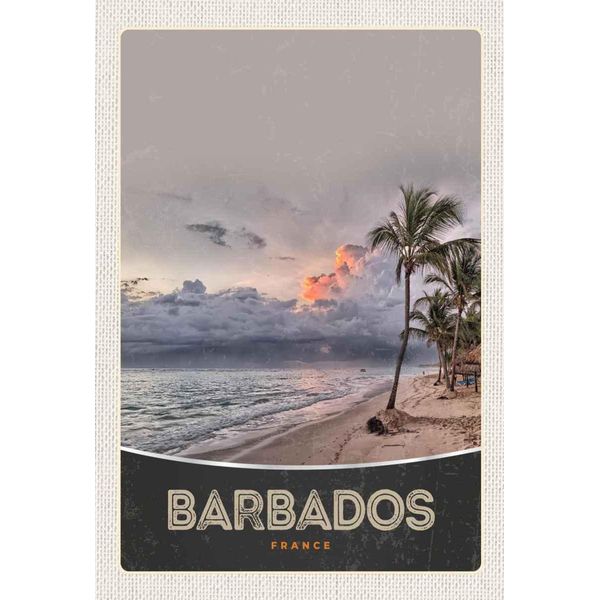 Vianmo Insegna In Legno 30X20 Cm Barbados Strand Meer-image