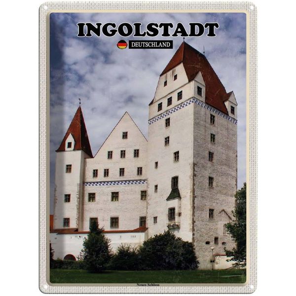 Vianmo Insegna Di Latta 40X30 Cm Ingolstadt Neues Schloss-image
