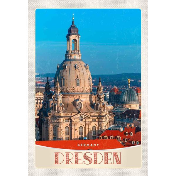 Vianmo Insegna In Legno 30X20 Cm Dresden Deutschland Architektur PorträT-image