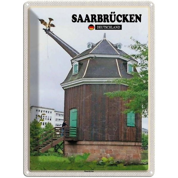 Vianmo Insegna Di Latta 40X30 Cm SaarbrüCken Saarkran-image