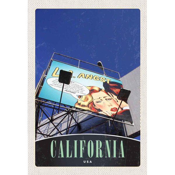 Vianmo Insegna In Legno 30X20 Cm California Amerika Usa Schauspieler-image