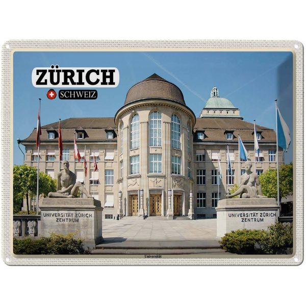 Vianmo Insegna Di Latta 30X40 Cm ZüRich Schweiz UniversitäT Zentrum-image