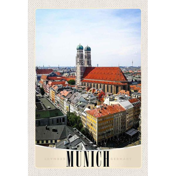 Vianmo Insegna In Legno 30X20 Cm MüNchen Deutschland Stadt Kirche Stadt-image