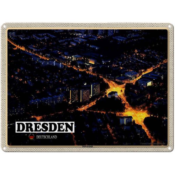 Vianmo Insegna Di Latta 30X40 Cm Dresden Deutschland SüDvorstadt-image