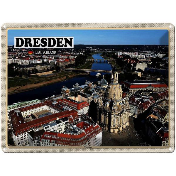 Vianmo Insegna Di Latta 30X40 Cm Dresden Deutschland Neustadt-image