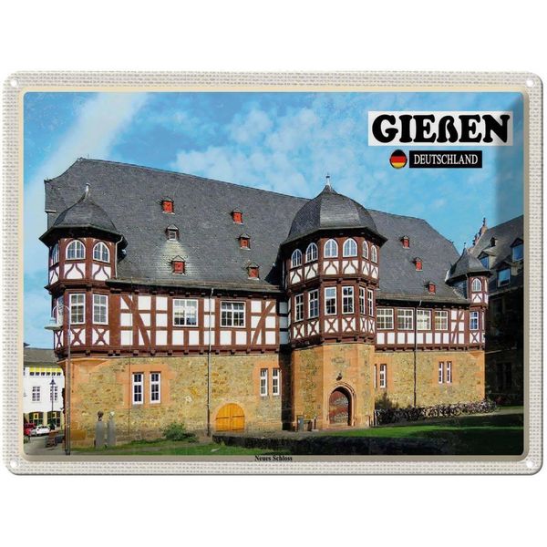 Vianmo Insegna Di Latta 30X40 Cm GießEn Neues Schloss-image
