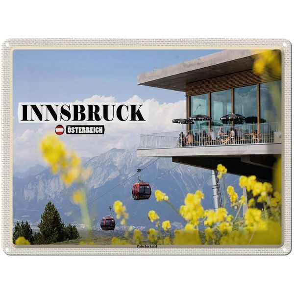Vianmo Insegna Di Latta 30X40 Cm Innsbruck ÖSterreich Paternkofel-image