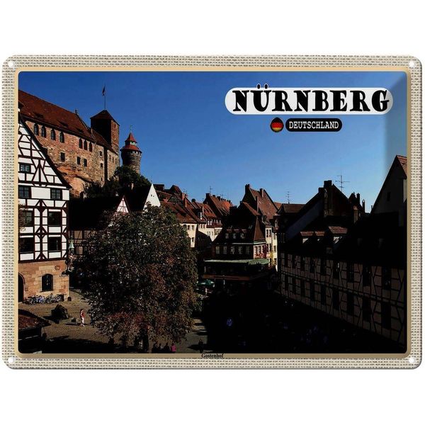 Vianmo Insegna Di Latta 30X40 Cm NüRnberg Gostenhof Altstadt-image