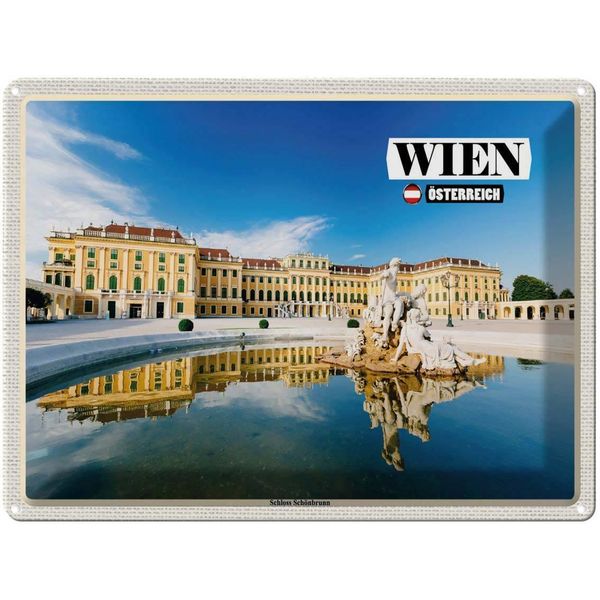 Vianmo Insegna Di Latta 30X40 Cm Wien ÖSterreich Schloss SchöNbrunn-image