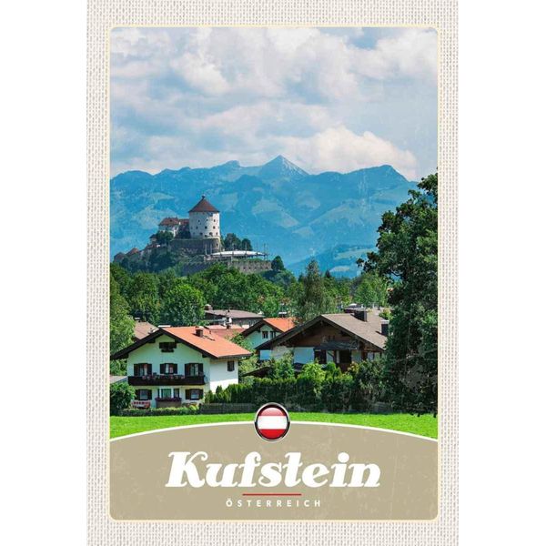 Vianmo Insegna In Legno 30X20 Cm Kufstein ÖSterreich WäLder Berge Natur-image