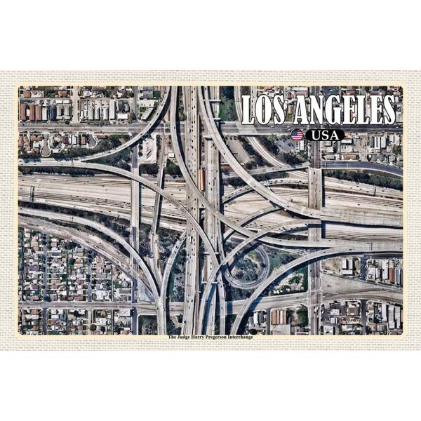 Vianmo Insegna In Legno 12X18 Cm Los Angeles Usa Judge Harry Pregerson-image