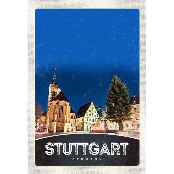 Vianmo Insegna In Legno 30X20 Cm Stuttgart Altstadt GebäUde Architektur-image