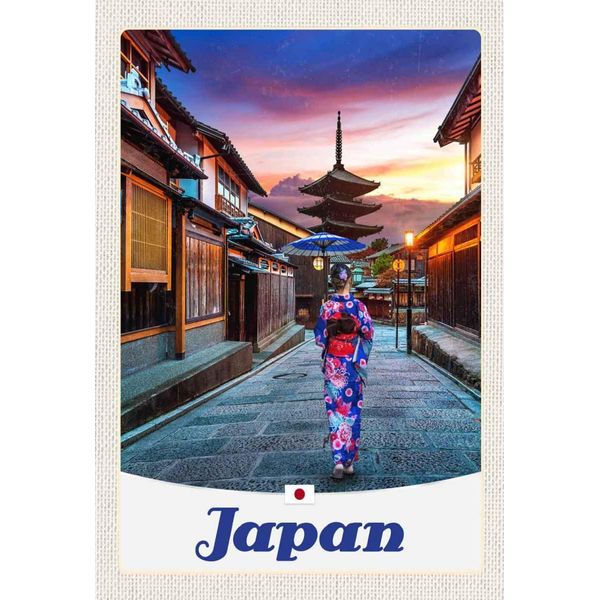 Vianmo Insegna In Legno 30X20 Cm Japan Asien Japanerin Tradition-image