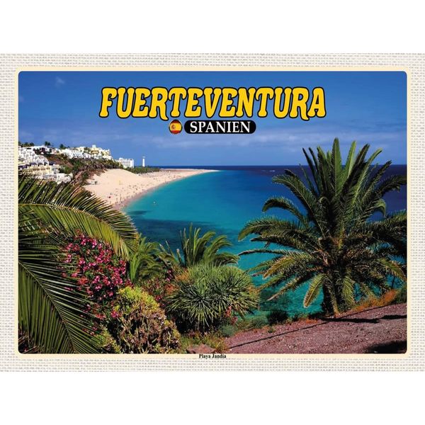 Vianmo Insegna In Legno 30X40 Cm Fuerteventura Spanien Playa Jandia Meer-image