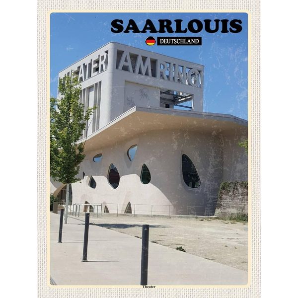 Vianmo Insegna In Legno 40X30 Cm Saarlouis Theater-image