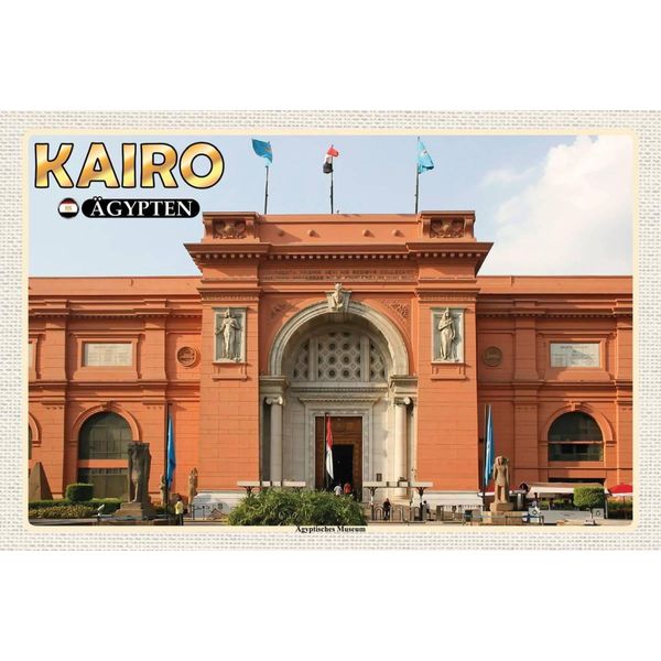 Vianmo Insegna In Legno 12X18 Cm Kairo ÄGypten ÄGyptisches Museum-image