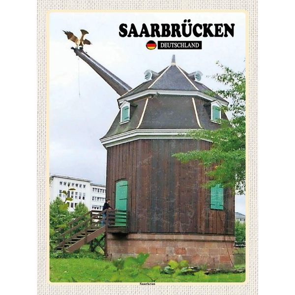 Vianmo Insegna In Legno 40X30 Cm SaarbrüCken Saarkran-image