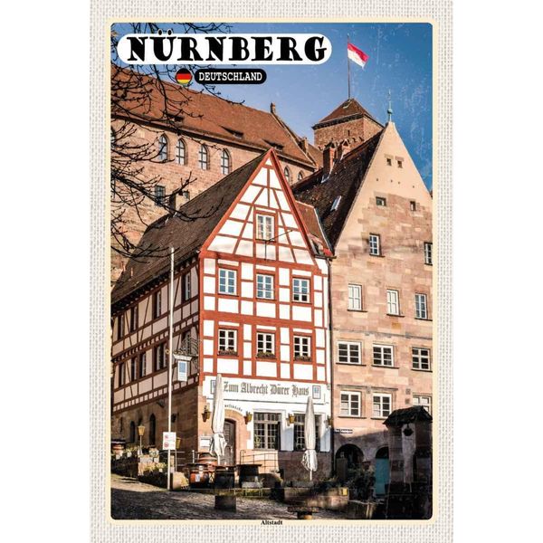 Vianmo Insegna In Legno 30X20 Cm NüRnberg Deutschland Altstadt-image