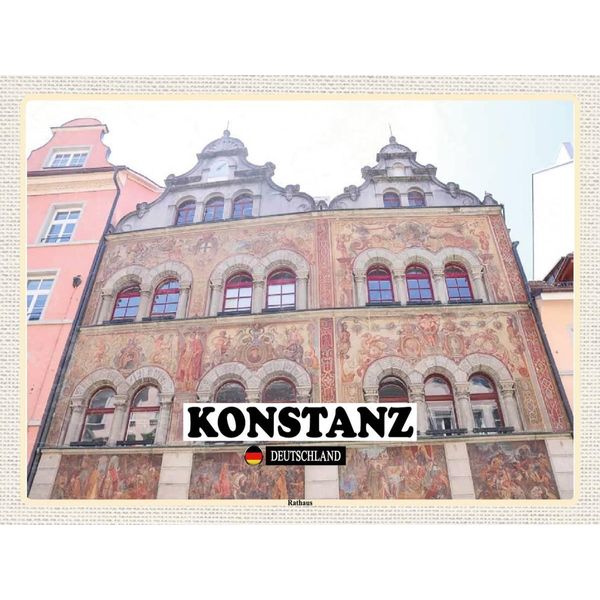 Vianmo Insegna In Legno 30X40 Cm Konstanz Rathaus-image