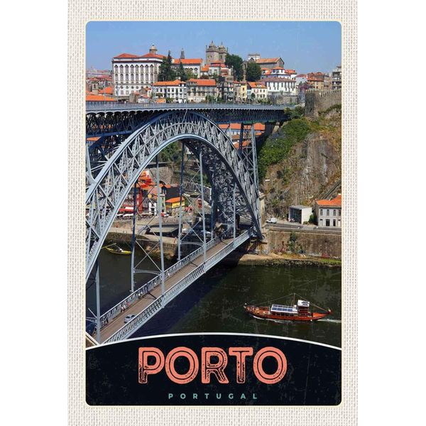 Vianmo Insegna In Legno 30X20 Cm Porto Portugal Europa BrüCke-image