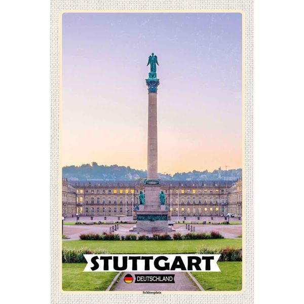 Vianmo Insegna In Legno 30X20 Cm Stuttgart Deutschland Schlossplatz-image