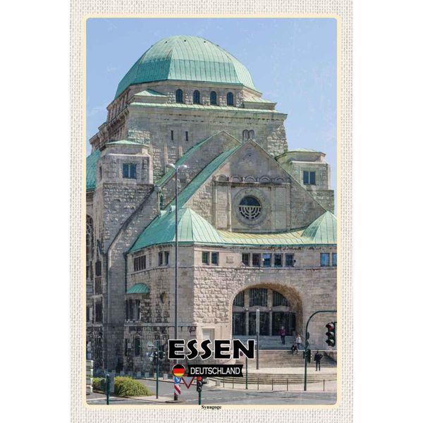 Vianmo Insegna In Legno 30X20 Cm Essen Synagoge Architektur Dkeo-image