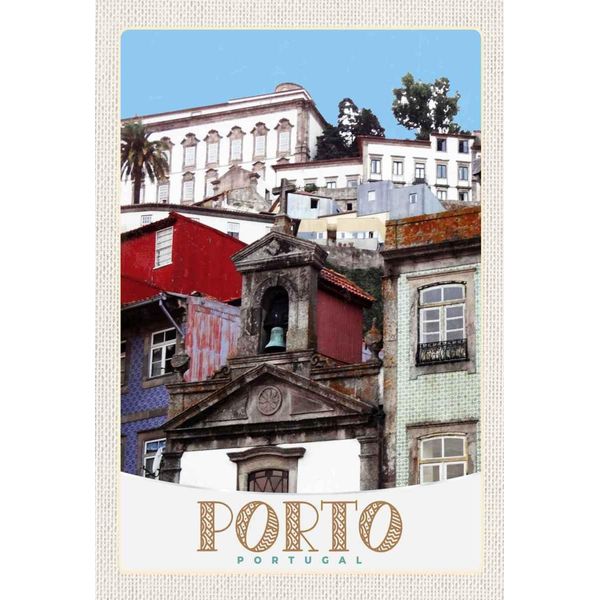 Vianmo Insegna In Legno 30X20 Cm Porto Portugal Stadt Europa-image