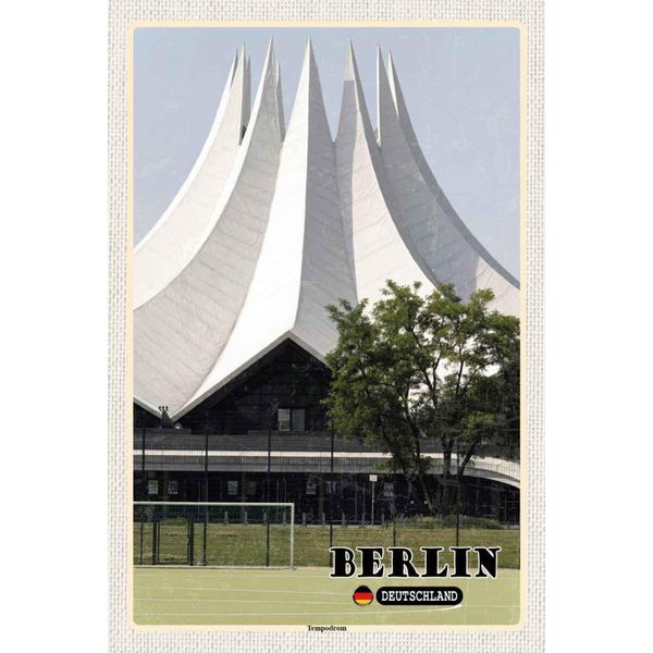 Vianmo Insegna In Legno 30X20 Cm Berlin Deutschland Tempodrom-image