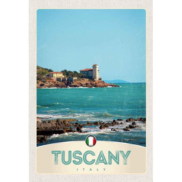 Vianmo Insegna In Legno 30X20 Cm Toskana Italien Meer Strand Haus-image