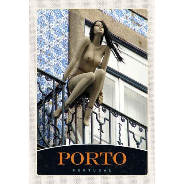 Vianmo Insegna In Legno 30X20 Cm Porto Portugal Skulptur-image