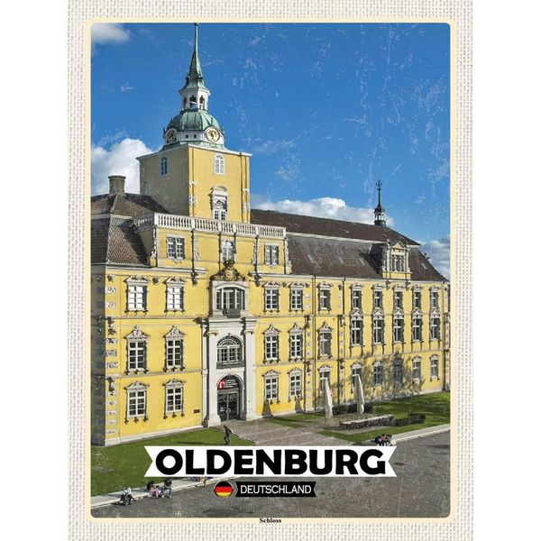 Vianmo Insegna In Legno 40X30 Cm Oldenburg Schloss-image