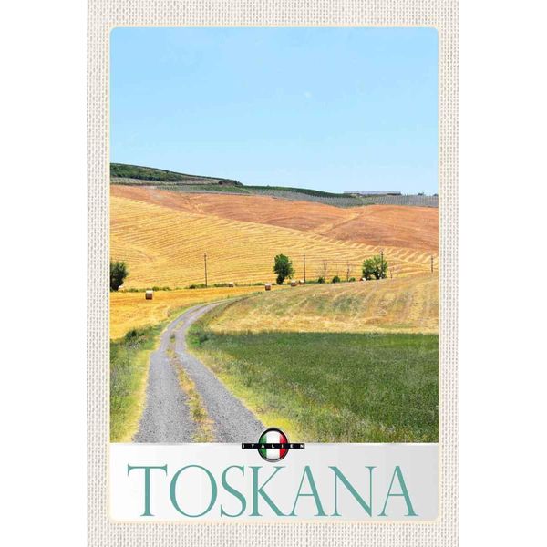 Vianmo Insegna In Legno 30X20 Cm Toskana Italien Weide Wiese Natur-image