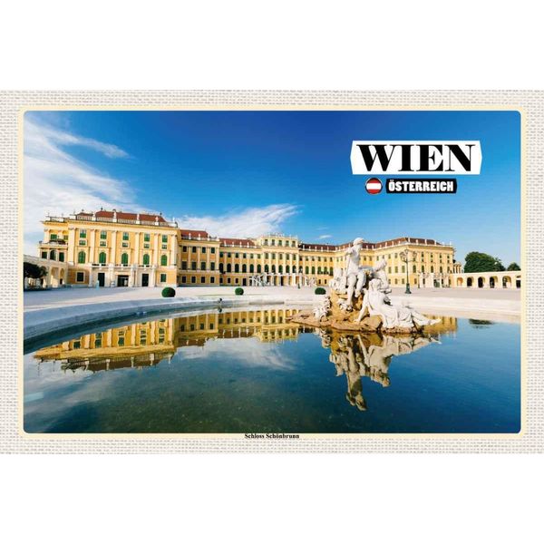 Vianmo Insegna In Legno 20X30 Cm Wien ÖSterreich Schloss SchöNbrunn-image