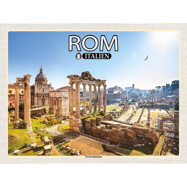 Vianmo Insegna In Legno 30X40 Cm Rom Italien Forum Romanum-image