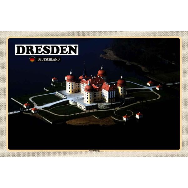Vianmo Insegna In Legno 20X30 Cm Dresden Deutschland Moritzburg-image