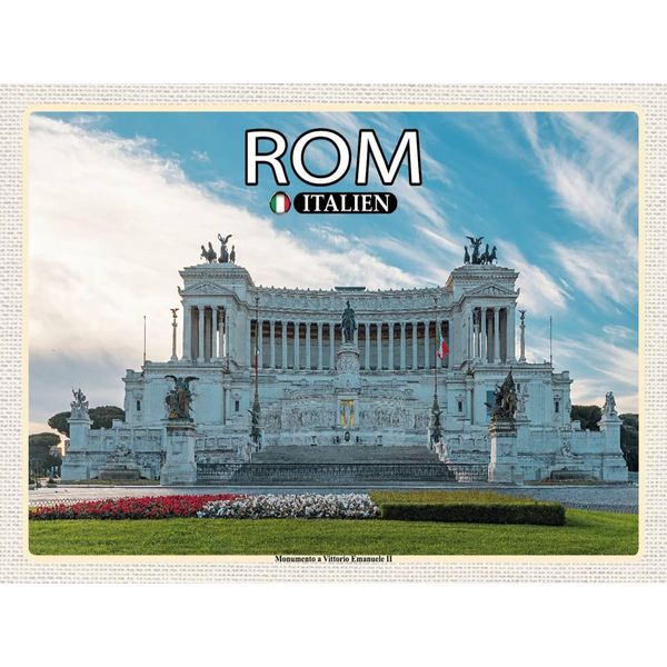 Vianmo Insegna In Legno 30X40 Cm Rom Monumento Vittorio Emanuele Ii-image