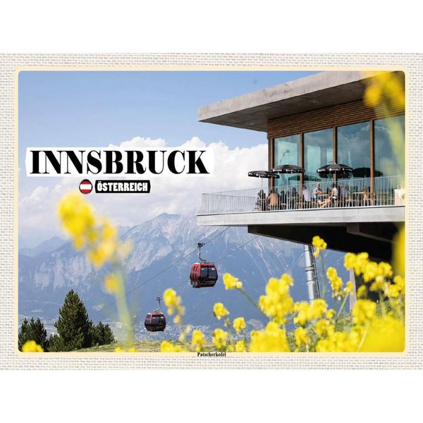 Vianmo Insegna In Legno 30X40 Cm Innsbruck ÖSterreich Paternkofel-image