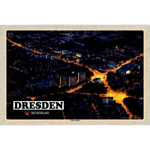 Vianmo Insegna In Legno 20X30 Cm Dresden Deutschland SüDvorstadt-image