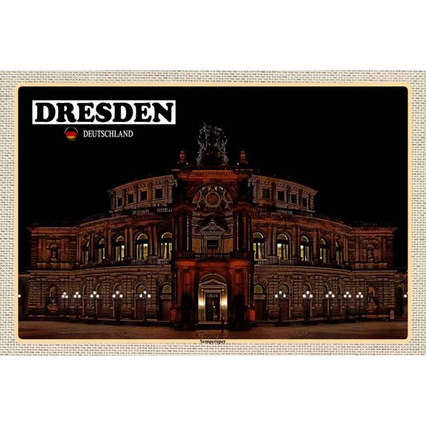 Vianmo Insegna In Legno 20X30 Cm Dresden SäChsische Schweiz-image