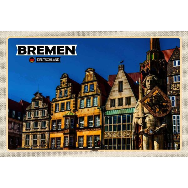 Vianmo Insegna In Legno 20X30 Cm Bremen Deutschland Altstadt-image