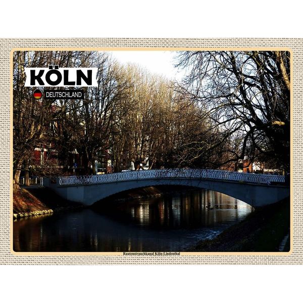 Vianmo Insegna In Legno 30X40 Cm Rautenstrauchkanal KöLn-Lindenthal-image