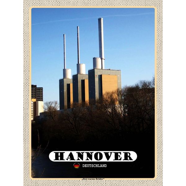 Vianmo Insegna In Legno 40X30 Cm Hannover Blick Auf DöHren Stadt-image