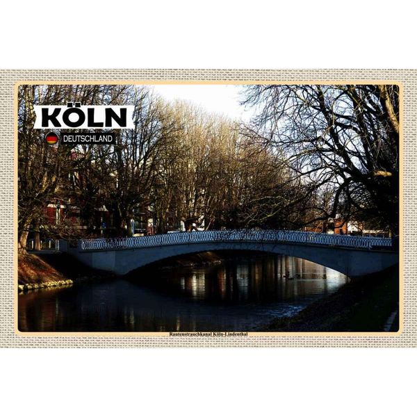 Vianmo Insegna In Legno 20X30 Cm Rautenstrauchkanal KöLn-Lindenthal-image