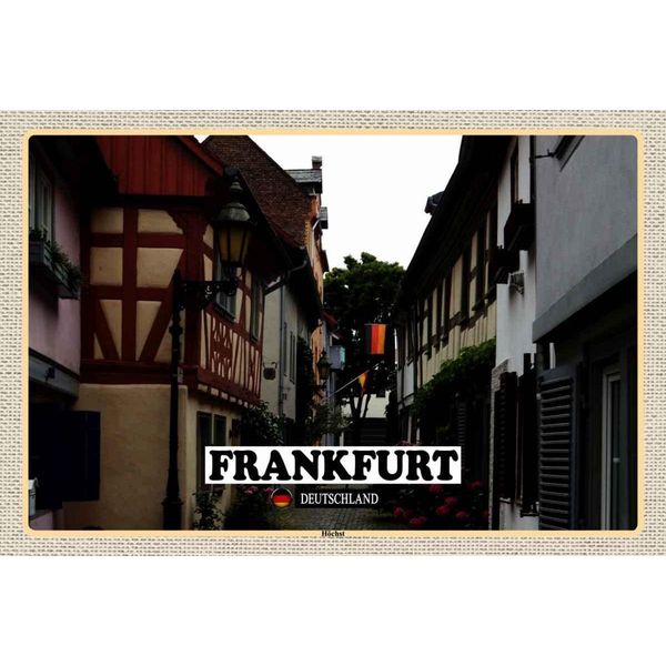 Vianmo Insegna In Legno 20X30 Cm Frankfurt Deutschland HöChst-image